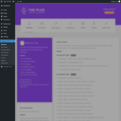 Page screenshot: The Plus Settings