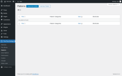 Page screenshot: The Plus Settings → Patterns