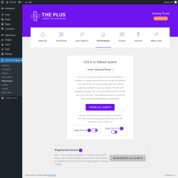 Page screenshot: The Plus Settings → Performance