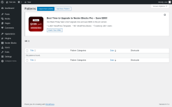 Page screenshot: Nexter Blocks → Patterns