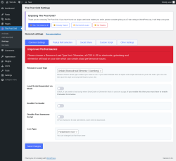 Page screenshot: The Post Grid &rarr; Settings