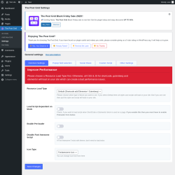 Page screenshot: Settings &lsaquo; Test site &mdash; WordPress