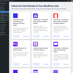 Page screenshot: The Post Grid → Our Plugins