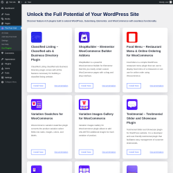 Page screenshot: The Post Grid → Our Plugins