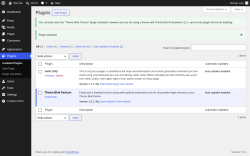 Page screenshot: Plugins &lsaquo; Test site &mdash; WordPress