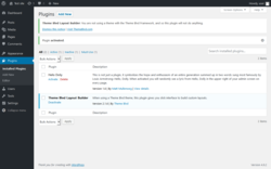 Page screenshot: Plugins &lsaquo; Test site &mdash; WordPress