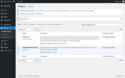 Page screenshot: Plugins &lsaquo; Test site &mdash; WordPress