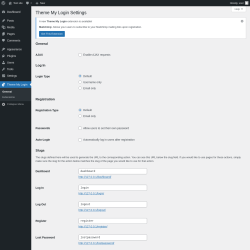 Page screenshot: Theme My Login