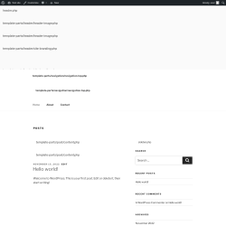 Page screenshot: Test site – Just another WordPress site