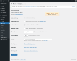 Page screenshot: Settings → Theme Switcha
