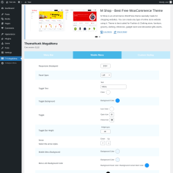 Page screenshot: TH MegaMenu →  Mobile Menu