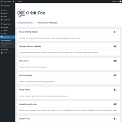 Page screenshot: Orbit Fox