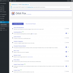 Page screenshot: Orbit Fox