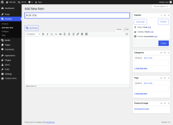 Page screenshot: Portfolio &rarr; Add New Item