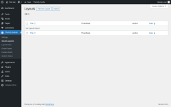 Page screenshot: Themify Builder → Saved Layouts