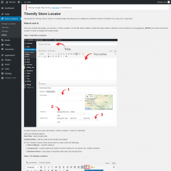 Page screenshot: Store Locations &rarr; About