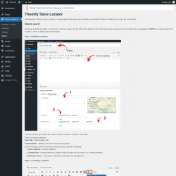Page screenshot: Store Locations &rarr; About