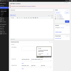 Page screenshot: Store Locations &rarr; Add New Location