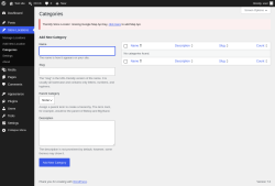 Page screenshot: Store Locations &rarr; Categories