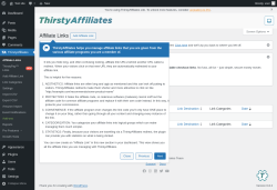 Page screenshot: ThirstyAffiliates