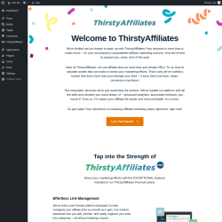 Page screenshot: Welcome ‹ Test site — WordPress