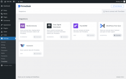 Page screenshot: Settings &rarr; ThriveDesk