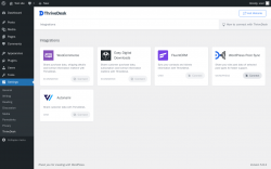 Page screenshot: Settings &rarr; ThriveDesk