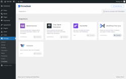 Page screenshot: Settings &rarr; ThriveDesk