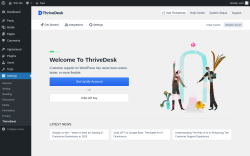 Page screenshot: Settings &rarr; ThriveDesk