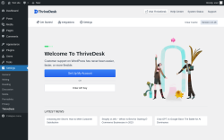Page screenshot: Settings &rarr; ThriveDesk