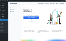 Page screenshot: Settings &rarr; ThriveDesk