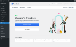 Page screenshot: Settings &rarr; ThriveDesk