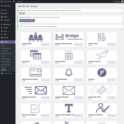 Page screenshot: Tickera → Add-Ons