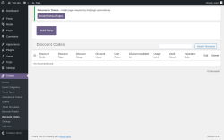Page screenshot: Tickera → Discount Codes