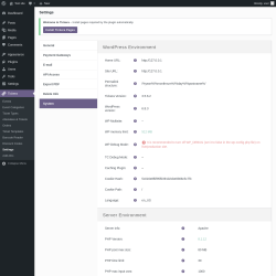 Page screenshot: Tickera → Settings → System