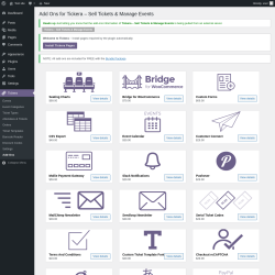 Page screenshot: Tickera → Add-Ons