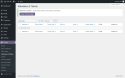 Page screenshot: Tickera → Attendees & Tickets