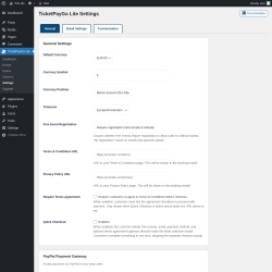 Page screenshot: TicketPayGo Lite &rarr; Settings