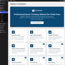 Page screenshot: TicketPayGo Lite &rarr; Upgrade
