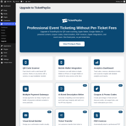 Page screenshot: TicketPayGo Lite &rarr; Upgrade