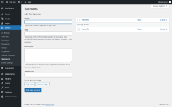 Page screenshot: Events &rarr; Sponsors