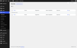Page screenshot: Events