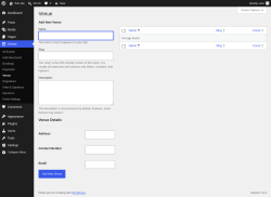 Page screenshot: Events &rarr; Venue