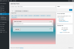 Page screenshot: Tiger Forms &rarr; Add New Form