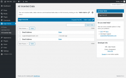 Page screenshot: Tiger Forms &rarr; All Inserted Data