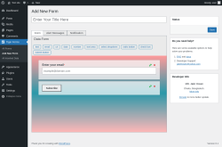 Page screenshot: Tiger Forms &rarr; Add New Form