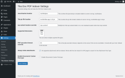 Page screenshot: Settings &rarr; Tika Indexer Settings