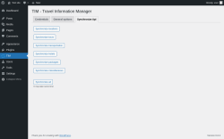 Page screenshot: TIM → 
            Synchronize Api        
