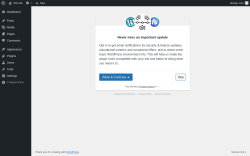 Page screenshot: ‹ Test site — WordPress