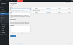 Page screenshot: tinyPress &rarr; Categories
